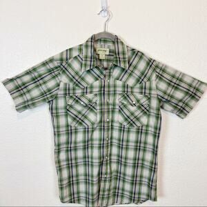 Rustic Ridge Vtg Pearl Snap Western Shirt sz M